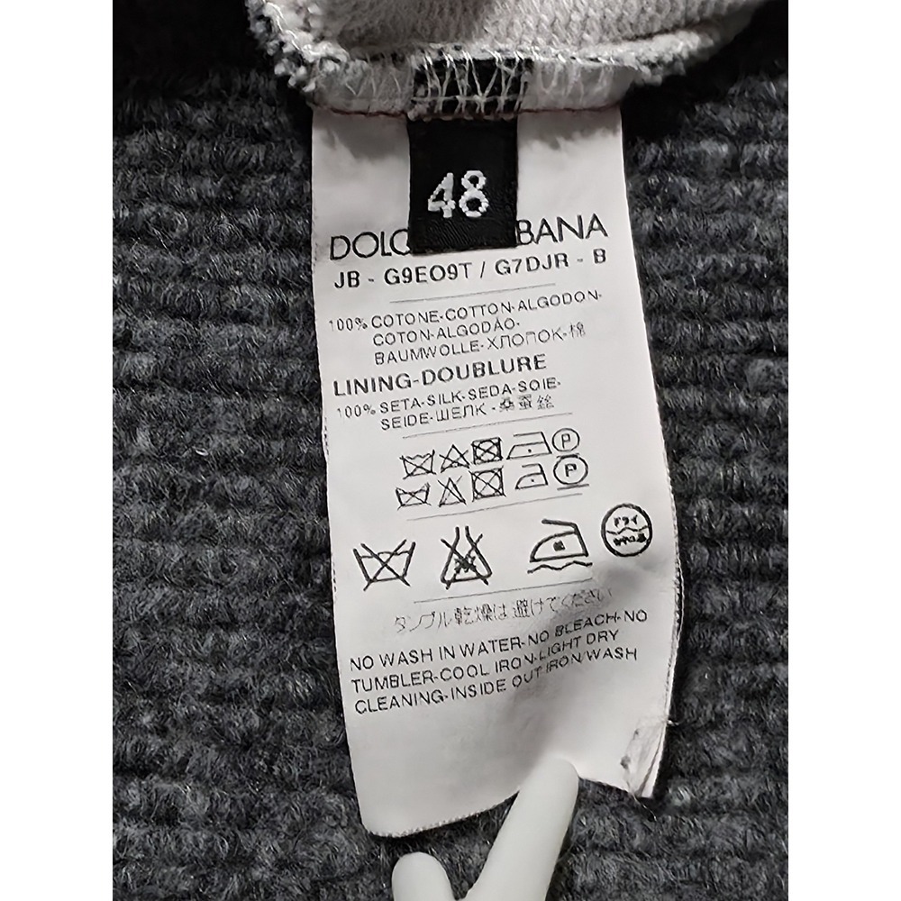 Dolce & Gabbana Bull Print Polka Dot Hoodie Jacket IT 48/US M Made in Italy - Picture 5 of 9